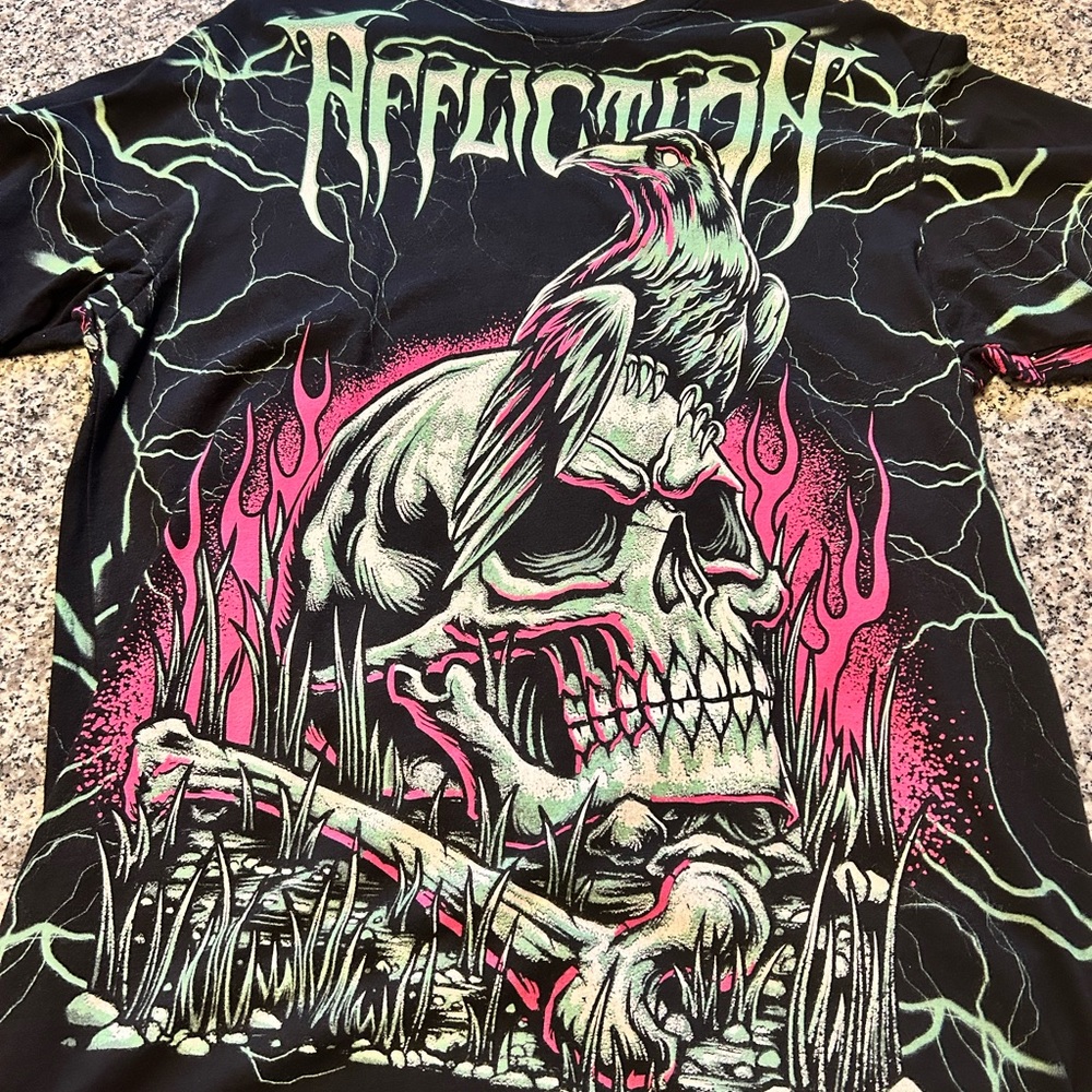 AFFLICTION Y2K GRUNGE SHIRT UNWORN.